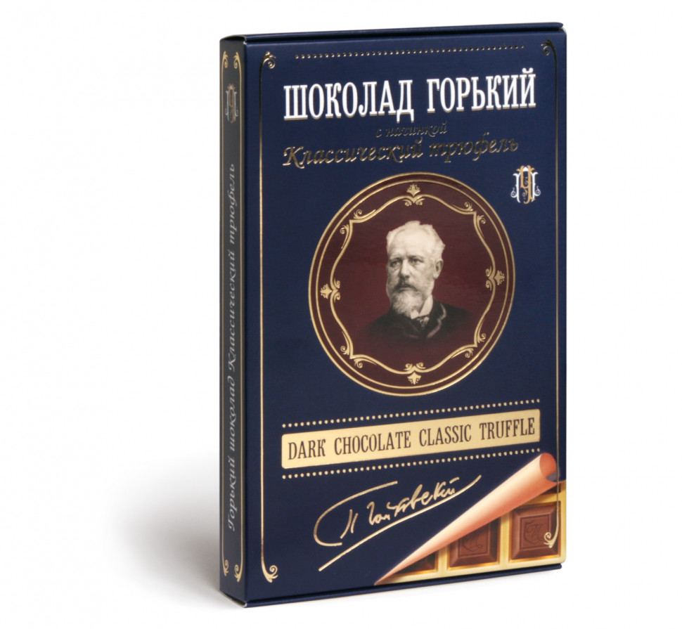  Фабрика Томер  Горький шоколад ТРЮФЕЛЬ классический (Чайковский), 112г в Черемхове