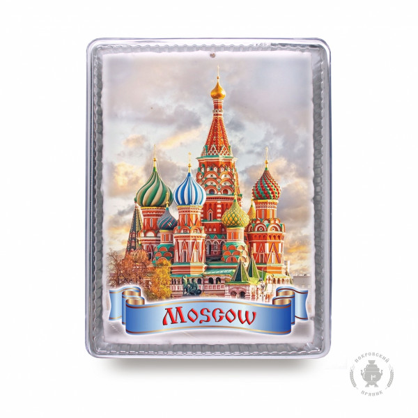 №3 Пряник 600г MOSCOW с фотопечатью (в подарочной пластиковой упаковке)  в Черемхове